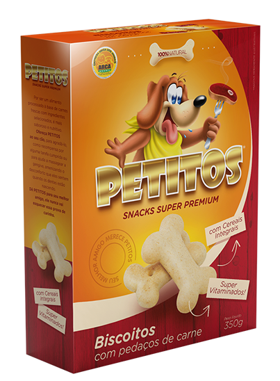 PETITOS BISCOITO COM PEDAÇOS DE CARNE 350g Image