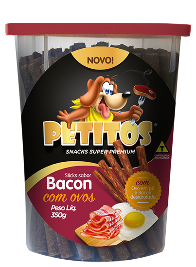PETITOS STICK SABOR BACON COM OVOS 350g Image
