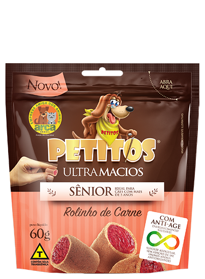 PETITOS ULTRAMACIOS ROLINHO DE CARNE 60g Image